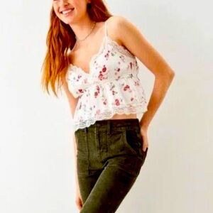 American Eagle Lace Cropped Cami